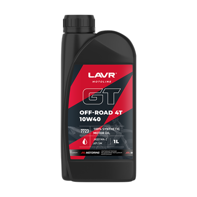 Масло моторное LAVR MOTO GT OFF ROAD 4T, 1 л (Ln7723) - фото 17520