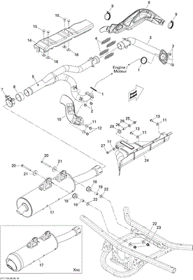 Коллектор выпускной передний(707600529) - фото 17676