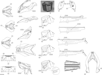 Наклейка Rotax Power X-T3 Model-Black-Yellow (516006419) - фото 17694