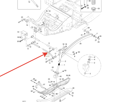Рычаг поперечный нижний передней подвески Skandic SUV 550,600(605252227) - фото 18248
