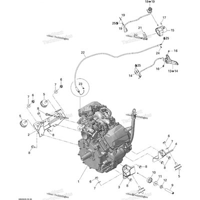 Фиксатор троса газа на дроссельной заслонке(707000434) - фото 18253