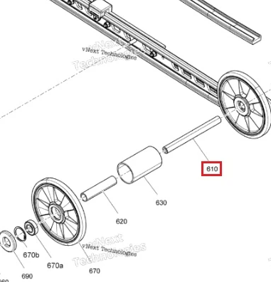 Ось задняя (503194261) - фото 18733