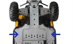 Защита днища передняя боковая алюминиевая Maverick/Commander (715001642) - фото 8011