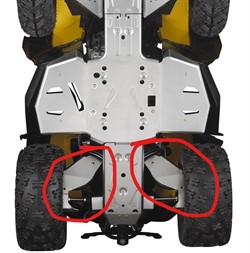 Защита задних рычагов алюминиевая G2, G2S - фото 8026