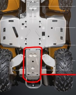 Защита задняя алюминиевая G2, G2L, G2S (одноместные) (715000918) - фото 8062