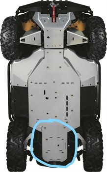 Защита днища задняя часть BRP SSV (715000694) - фото 8851