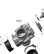 Узел дроссельной заслонки Outlander 650, 800 (07-08г.)(420296872)