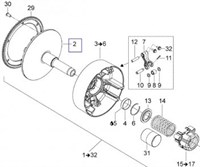 Фланец вариатора(417223232)