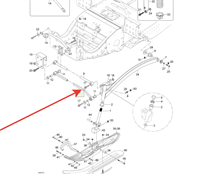 Рычаг поперечный нижний передней подвески Skandic SUV 550,600(605252227)