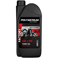 Масло гидравлическое POLYMERIUM MOTOFAN FORK OIL FACTORY LIGHT/MEDIUM 7.5W 1L(ПМ4008)