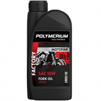 Масло гидравлическое POLYMERIUM MOTOFAN FORK OIL FACTORY MEDIUM 10W 1L (ПМ4010)