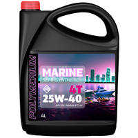 Масло моторное полусинт. для водной техн.POLYMERIUM MARINE 4Т 25W-40 SEMI-SYNTHETIC 4L(ПМ4339)