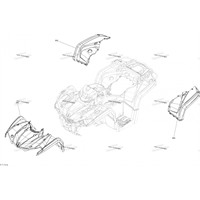Крыло заднее правое желтое G2 500 ( 715002719)